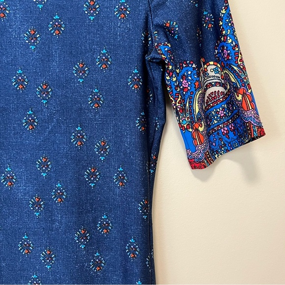 Karin Stevens Multi-Print Half Sleeve Dress - Picture 7 of 13